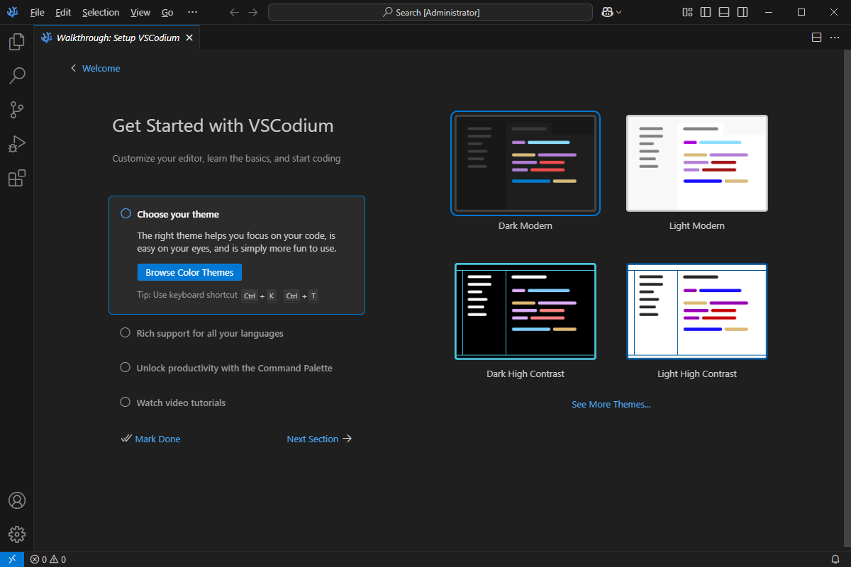 VSCodium(开源代码编辑器) v1.104.06131 中文绿色版